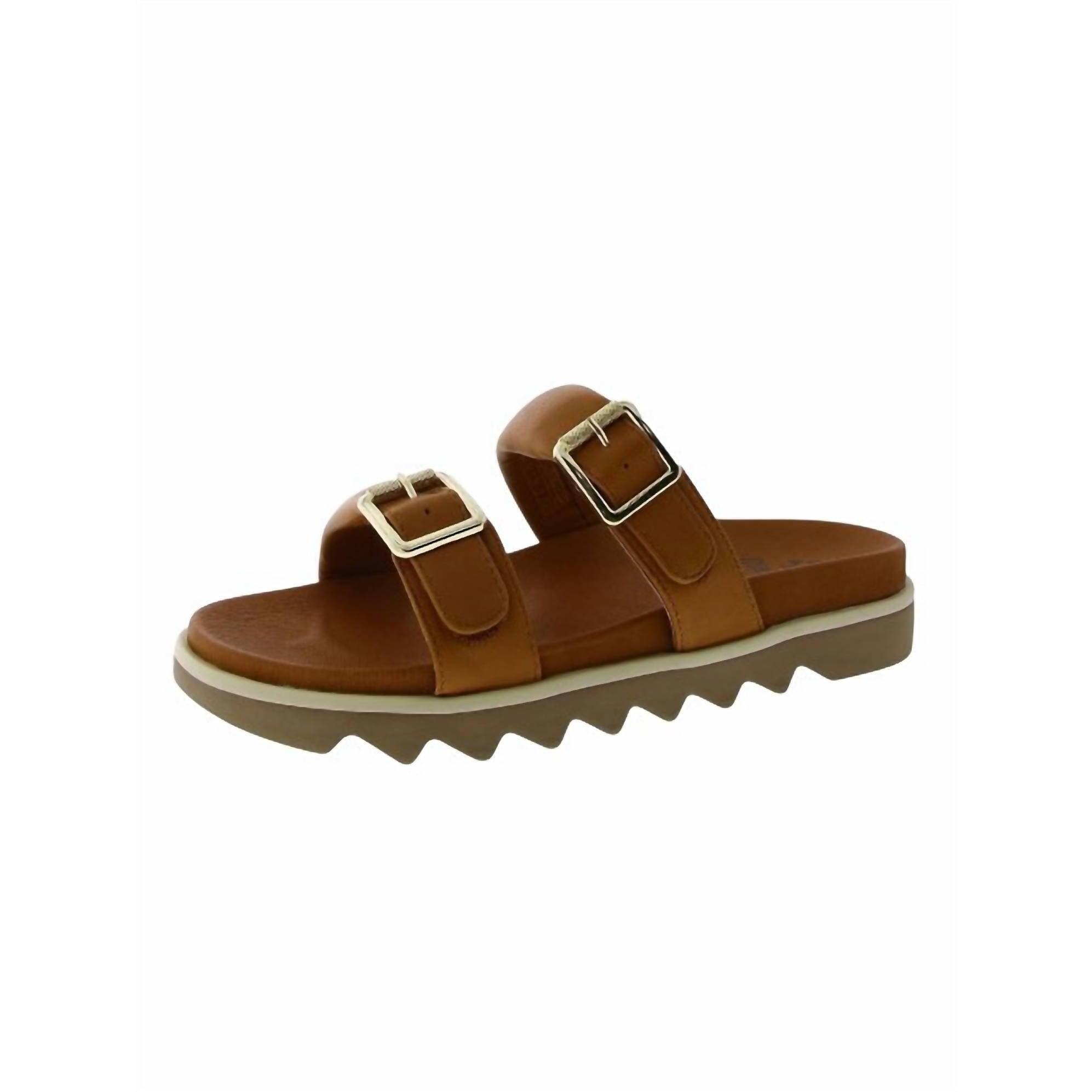 New Cougar Women's Nifty Slide Sandal In Cognac
